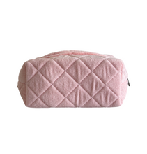 Load image into Gallery viewer, Quilted Terry Make Up Bag (TERRY-SILV_PZ)