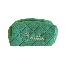 Load image into Gallery viewer, Quilted Terry Make Up Bag (TERRY-PZ)