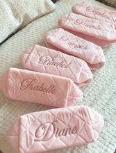 Load image into Gallery viewer, Quilted Terry Make Up Bag (TERRY-SILV_PZ)