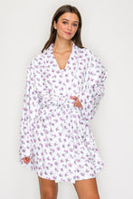 Load image into Gallery viewer, Cozy Soft Flower Print Robe (LOANA)