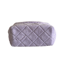 Load image into Gallery viewer, Quilted Terry Make Up Bag (TERRY-SILV_PZ)

