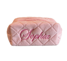 Load image into Gallery viewer, Quilted Terry Make Up Bag (TERRY-SILV_PZ)
